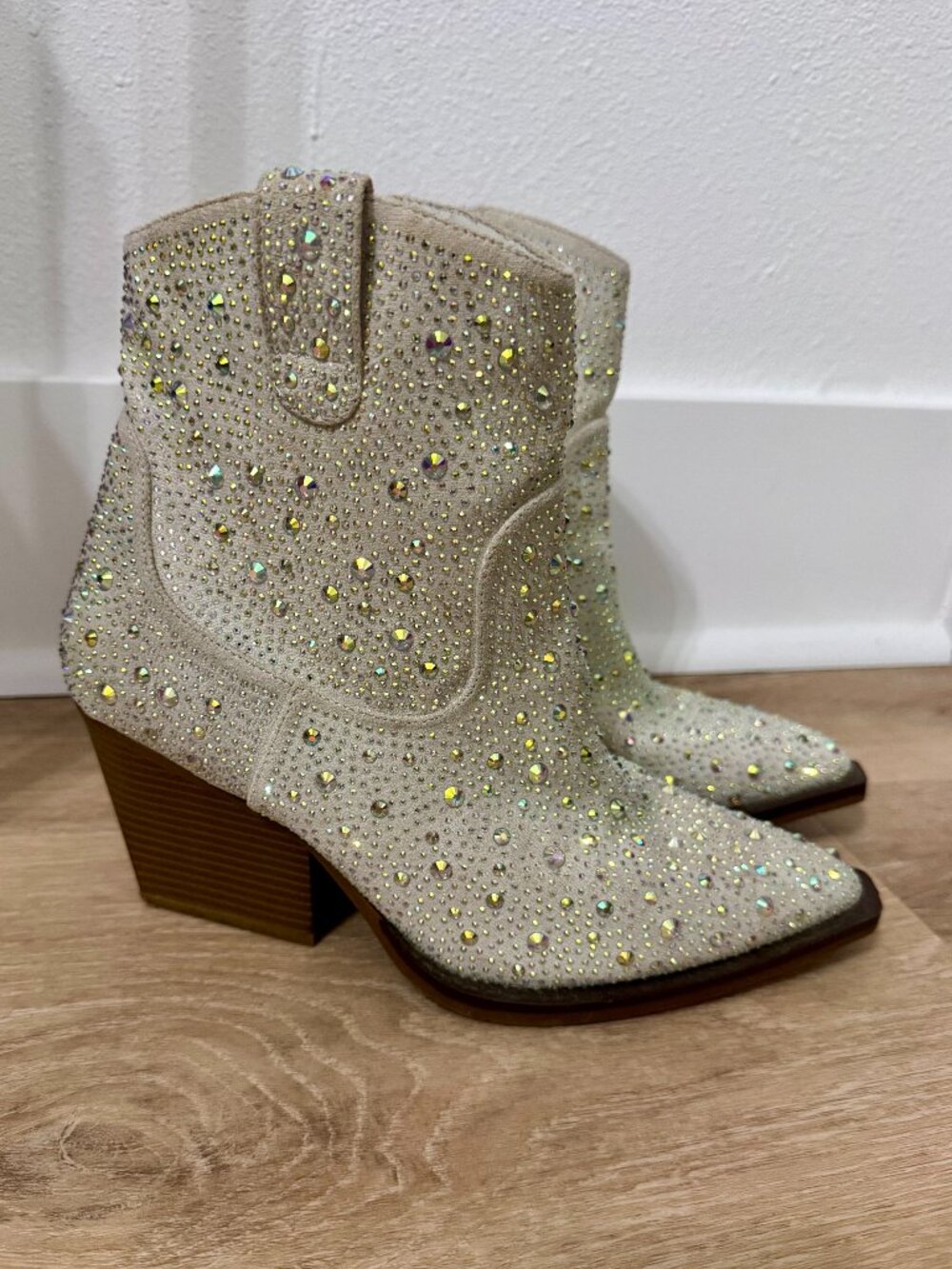 ✨ OOHRHN Rhinestone Sparkle Western Boots